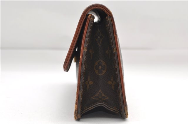 Auth Louis Vuitton Monogram Pochette Dame PM Clutch Hand Bag M51812 LV 9302D