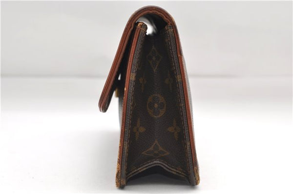 Auth Louis Vuitton Monogram Pochette Dame PM Clutch Hand Bag M51812 LV 9302D