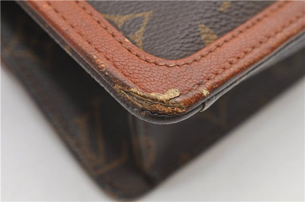 Auth Louis Vuitton Monogram Pochette Dame PM Clutch Hand Bag M51812 LV 9302D