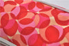 Authentic CELINE Shoulder Hand Bag Pouch Purse Canvas Leather Red Pink 9302E