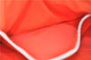 Authentic CELINE Shoulder Hand Bag Pouch Purse Canvas Leather Red Pink 9302E