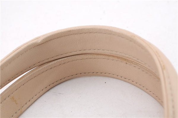 Authentic Christian Dior Trotter Romantic Hand Bag PVC Leather Beige Box 9303E