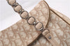 Authentic Christian Dior Trotter Romantic Hand Bag PVC Leather Beige Box 9303E