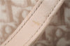 Authentic Christian Dior Trotter Romantic Hand Bag PVC Leather Beige Box 9303E