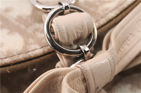 Authentic Christian Dior Trotter Romantic Hand Bag PVC Leather Beige Box 9303E
