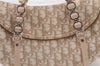 Authentic Christian Dior Trotter Romantic Hand Bag PVC Leather Beige Box 9303E