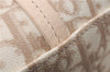 Authentic Christian Dior Trotter Romantic Hand Bag PVC Leather Beige Box 9303E