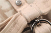 Authentic Christian Dior Trotter Romantic Hand Bag PVC Leather Beige Box 9303E