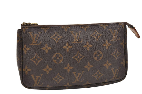 Authentic Louis Vuitton Monogram Pochette Accessoires Pouch M51980 LV Junk 9304D