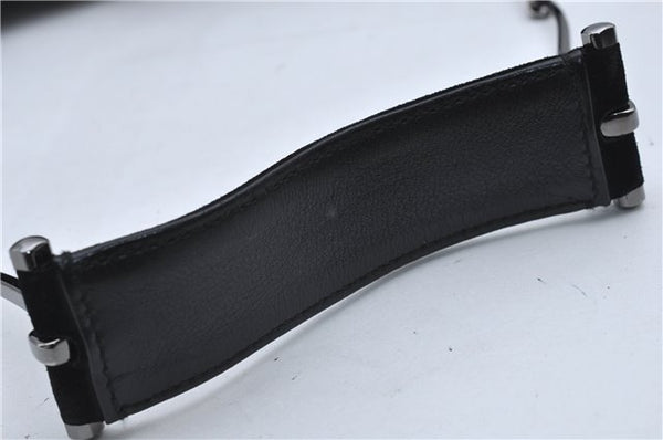 Authentic GUCCI Vintage Shoulder Hand Bag Suede Leather 0013181 Black 9305D