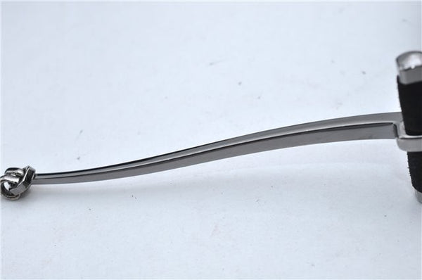 Authentic GUCCI Vintage Shoulder Hand Bag Suede Leather 0013181 Black 9305D