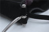Authentic GUCCI Vintage Shoulder Hand Bag Suede Leather 0013181 Black 9305D