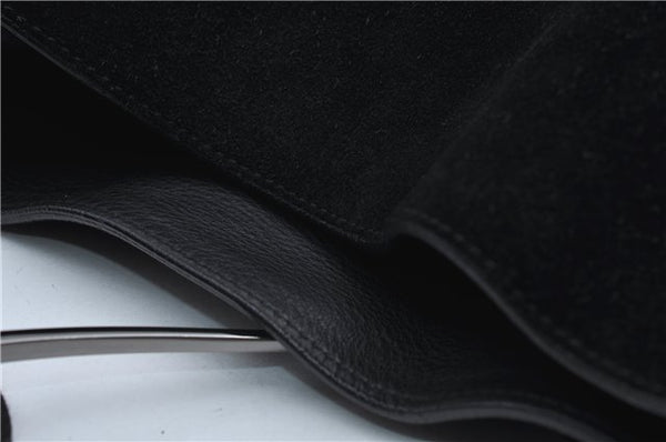 Authentic GUCCI Vintage Shoulder Hand Bag Suede Leather 0013181 Black 9305D