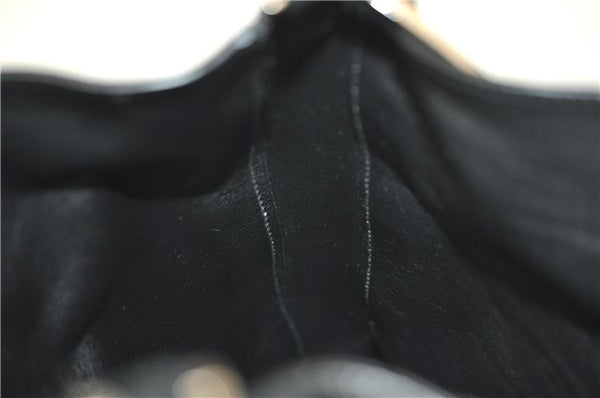 Authentic GUCCI Vintage Shoulder Hand Bag Suede Leather 0013181 Black 9305D