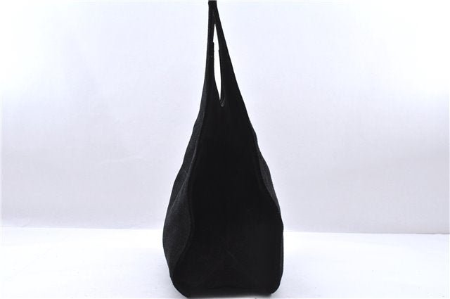 Authentic GUCCI Vintage Shoulder Hand Bag Purse Suede Leather Black 9306D