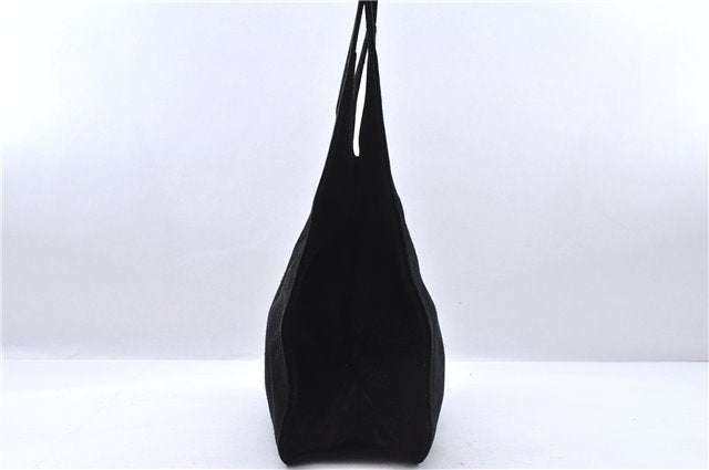 Authentic GUCCI Vintage Shoulder Hand Bag Purse Suede Leather Black 9306D