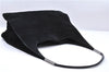 Authentic GUCCI Vintage Shoulder Hand Bag Purse Suede Leather Black 9306D
