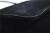 Authentic GUCCI Vintage Shoulder Hand Bag Purse Suede Leather Black 9306D