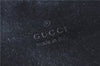 Authentic GUCCI Vintage Shoulder Hand Bag Purse Suede Leather Black 9306D