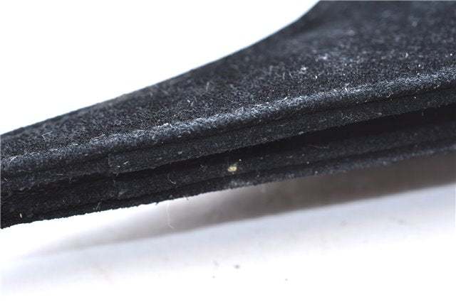 Authentic GUCCI Vintage Shoulder Hand Bag Purse Suede Leather Black 9306D