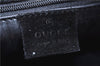 Authentic GUCCI Vintage Shoulder Hand Bag Purse Suede Leather Black 9306D