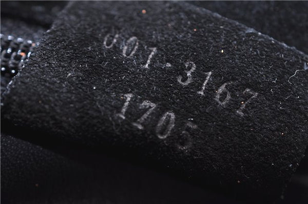 Authentic GUCCI Vintage Shoulder Hand Bag Purse Suede Leather Black 9306D