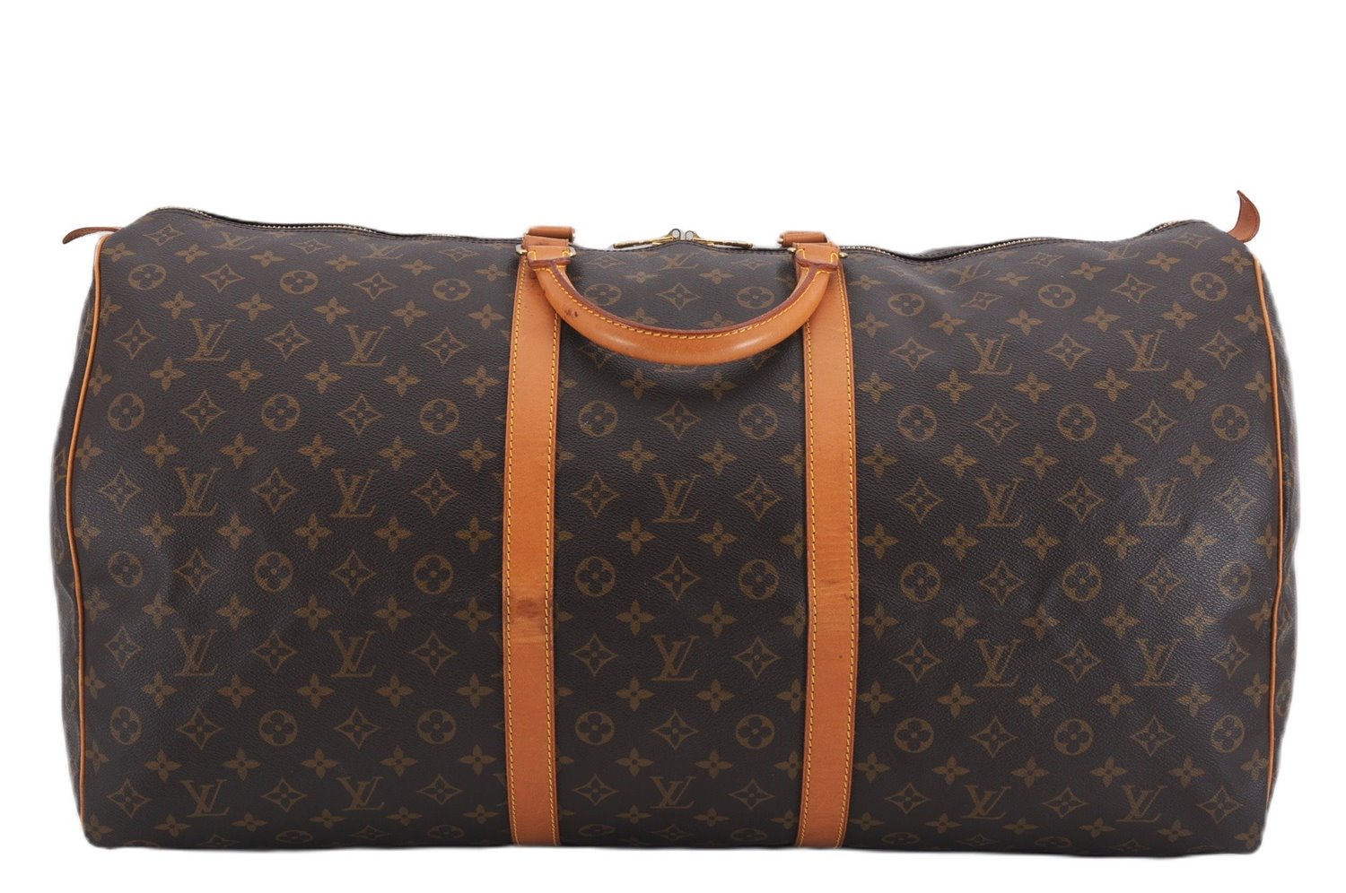 Authentic Louis Vuitton Monogram Keepall 60 Travel Boston Bag M41422 LV 9306E