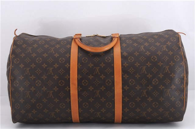 Authentic Louis Vuitton Monogram Keepall 60 Travel Boston Bag M41422 LV 9306E