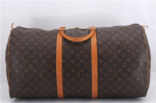 Authentic Louis Vuitton Monogram Keepall 60 Travel Boston Bag M41422 LV 9306E