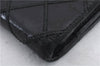 Authentic CHANEL Calf Skin Bifold Long Wallet Purse Black CC Logo 9307C