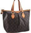 Authentic Louis Vuitton Monogram Palermo PM Shoulder Tote Bag M40145 LV 9307E