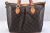 Authentic Louis Vuitton Monogram Palermo PM Shoulder Tote Bag M40145 LV 9307E