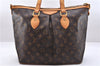 Authentic Louis Vuitton Monogram Palermo PM Shoulder Tote Bag M40145 LV 9307E