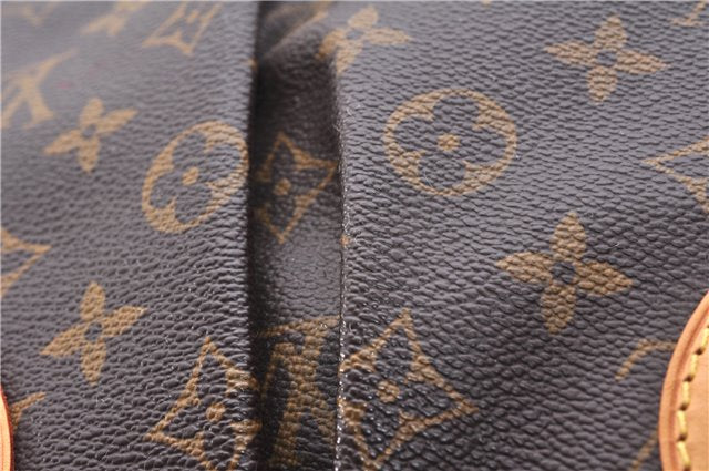 Authentic Louis Vuitton Monogram Palermo PM Shoulder Tote Bag M40145 LV 9307E
