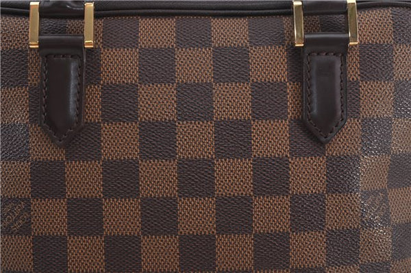 Authentic Louis Vuitton Damier Brera Hand Bag Purse N51150 LV 9310E