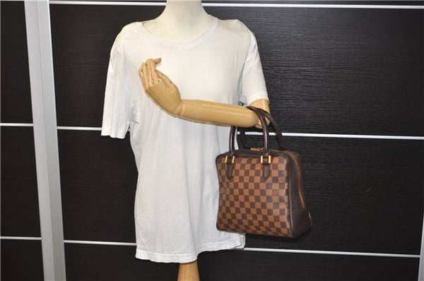 Authentic Louis Vuitton Damier Brera Hand Bag Purse N51150 LV 9310E