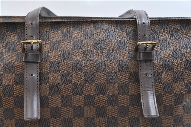 Authentic Louis Vuitton Damier Chelsea Shoulder Tote Bag N51119 LV 9315E