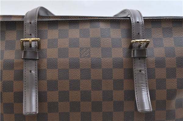 Authentic Louis Vuitton Damier Chelsea Shoulder Tote Bag N51119 LV 9315E