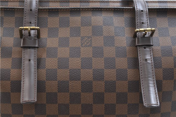 Authentic Louis Vuitton Damier Chelsea Shoulder Tote Bag N51119 LV 9315E