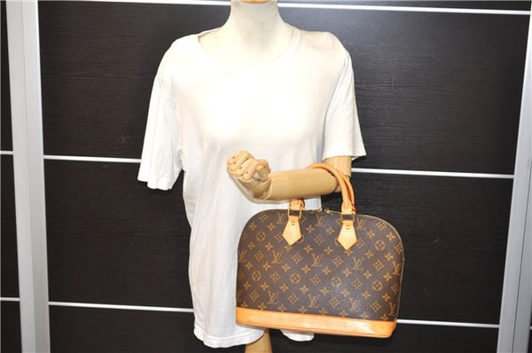 Authentic Louis Vuitton Monogram Alma Hand Bag Purse M51130 LV 9316E