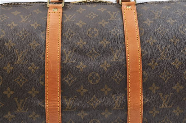 Authentic Louis Vuitton Monogram Keepall 50 Travel Boston Bag M41426 LV 9317E