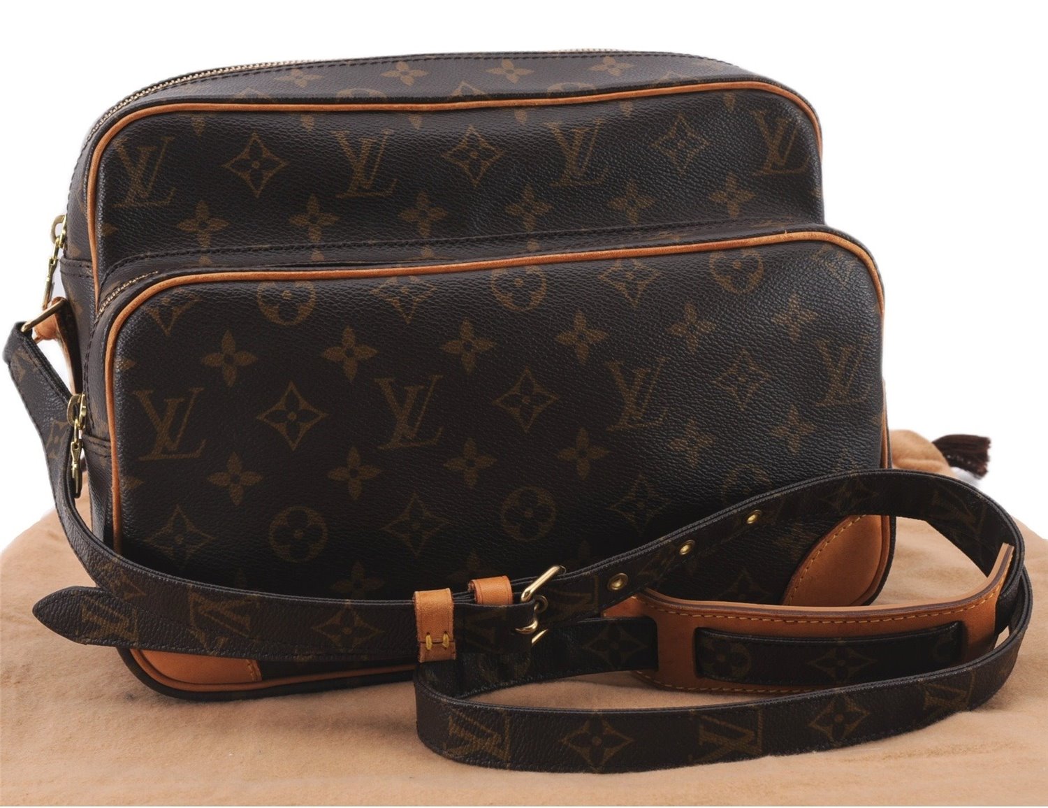 Authentic Louis Vuitton Monogram Nile Shoulder Cross Body Bag M45244 LV 9320E