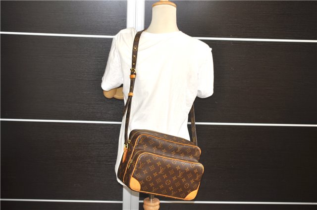 Authentic Louis Vuitton Monogram Nile Shoulder Cross Body Bag M45244 LV 9320E