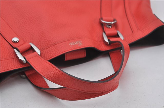 Authentic GUCCI Vintage Abbey 2Way Shoulder Tote Bag Leather 268641 Red 9321E