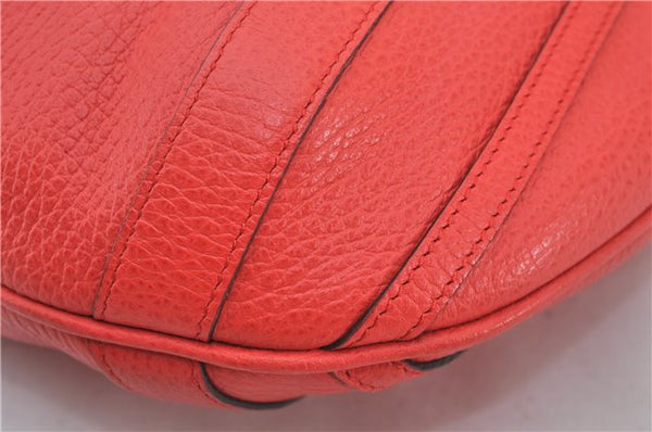 Authentic GUCCI Vintage Abbey 2Way Shoulder Tote Bag Leather 268641 Red 9321E