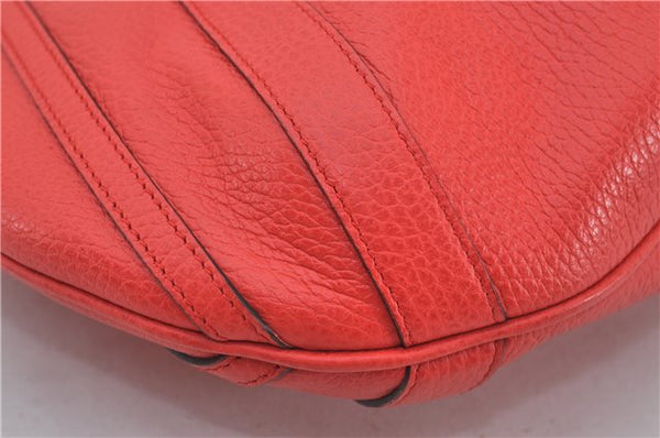 Authentic GUCCI Vintage Abbey 2Way Shoulder Tote Bag Leather 268641 Red 9321E