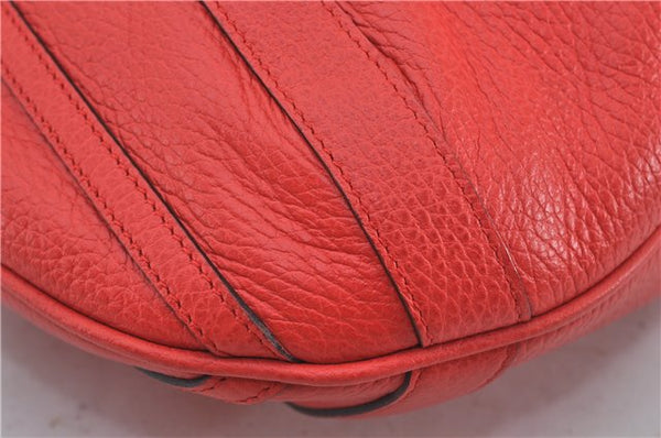 Authentic GUCCI Vintage Abbey 2Way Shoulder Tote Bag Leather 268641 Red 9321E