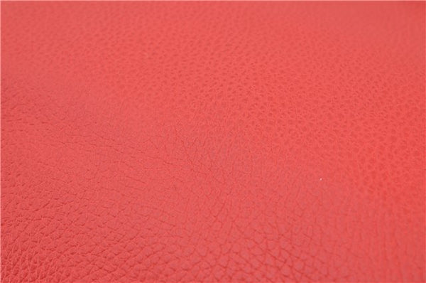 Authentic GUCCI Vintage Abbey 2Way Shoulder Tote Bag Leather 268641 Red 9321E