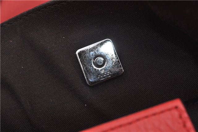 Authentic GUCCI Vintage Abbey 2Way Shoulder Tote Bag Leather 268641 Red 9321E