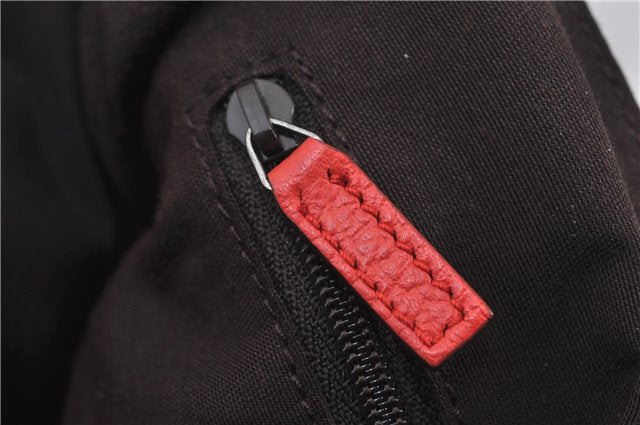 Authentic GUCCI Vintage Abbey 2Way Shoulder Tote Bag Leather 268641 Red 9321E